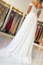 Load image into Gallery viewer, Chiffon Long Prom Dress With Beading Appliqued