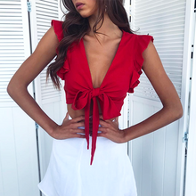 Load image into Gallery viewer, Front-tie Crop Top