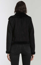 Load image into Gallery viewer, Eva Faux Suede with Fur Moto Jacket By Rag Poets