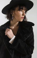 Load image into Gallery viewer, Eva Faux Suede with Fur Moto Jacket By Rag Poets
