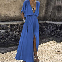 Load image into Gallery viewer, Summer Dress Bandage Long plus size Dress sundress Party Robe
