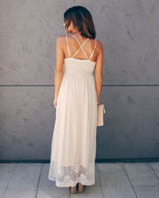 Load image into Gallery viewer, Exclusively Yours Lace Mixed Fabric Maxi Dress