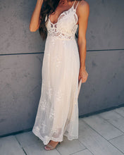 Load image into Gallery viewer, Exclusively Yours Lace Mixed Fabric Maxi Dress