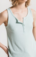 Load image into Gallery viewer, Luxe Henley Tank Top