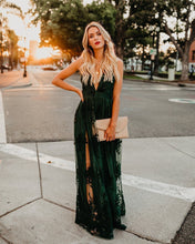 Load image into Gallery viewer, Hunter Green Maxi Dress-Hot Sale
