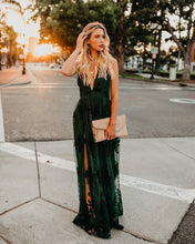 Load image into Gallery viewer, Hunter Green Maxi Dress-Hot Sale