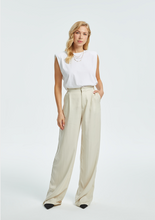 Load image into Gallery viewer, Eva Padded Shoulder Muscle T-Shirt and Pants - White