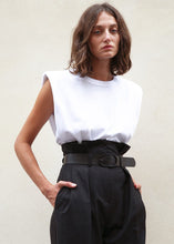 Load image into Gallery viewer, Eva Padded Shoulder Muscle T-Shirt in White