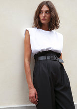 Load image into Gallery viewer, Eva Padded Shoulder Muscle T-Shirt in White