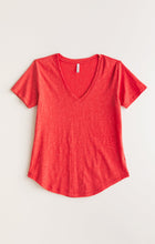 Load image into Gallery viewer, Airy Slub Short Sleeve V-Neck Tee