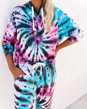 Load image into Gallery viewer, Surreal Cotton Blend Tie Dye Hoodie