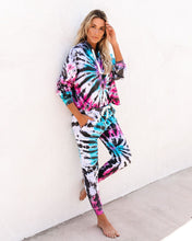 Load image into Gallery viewer, Surreal Cotton Blend Tie Dye Hoodie