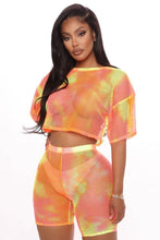 Load image into Gallery viewer, Monica Tie Dye Biker Short Set
