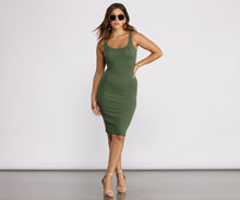 Load image into Gallery viewer, Allure Them All Scoop Neck Tank Midi Dress
