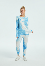 Load image into Gallery viewer, Pop The Sunroof Tie Dye Knit Top and Pants
