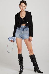 Hadley Boucle Crop Top And Jacket Set