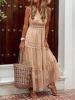 Load image into Gallery viewer, Lace/PolkaDot Sleeveless A-line Casual/Vacation Maxi Dresses
