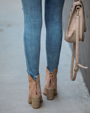 Load image into Gallery viewer, Curb Appeal Faux Suede Heeled Bootie - Taupe
