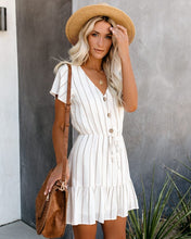 Load image into Gallery viewer, Kick The Dust Striped Ruffle Dress
