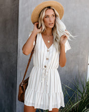 Load image into Gallery viewer, Kick The Dust Striped Ruffle Dress
