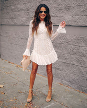Load image into Gallery viewer, PREORDER - Match Made In Heaven Lace Pleated Ruffle Dress
