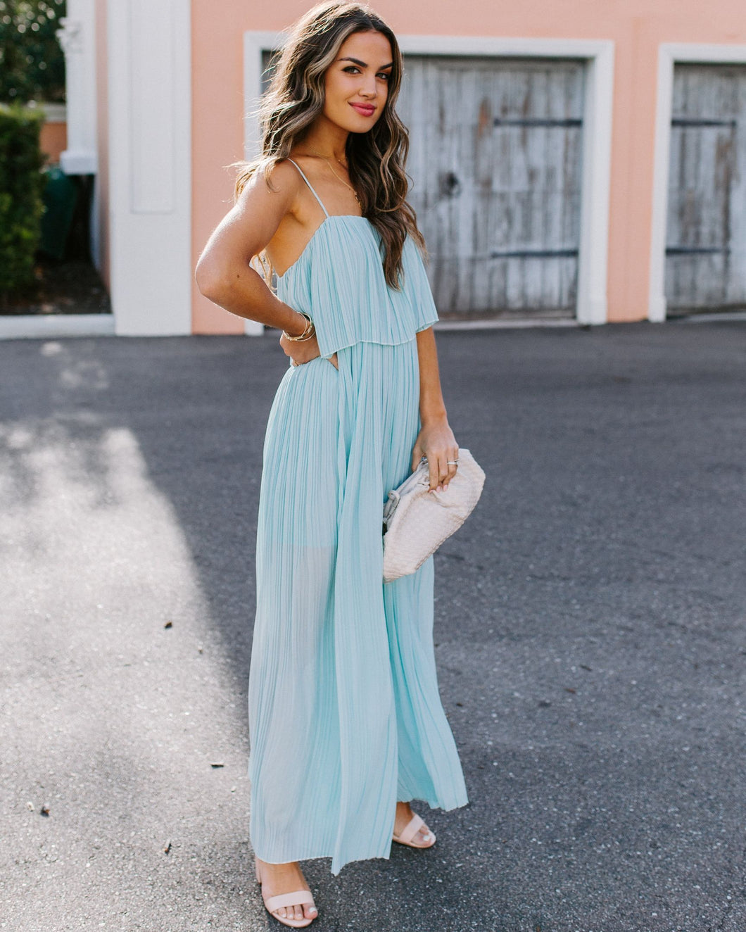 Nikita Plisse Jumpsuit - Sage