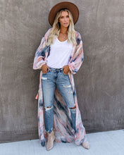 Load image into Gallery viewer, Quaint Clouds Tie Dye Duster Kimono - FINAL SALE
