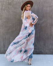 Load image into Gallery viewer, Quaint Clouds Tie Dye Duster Kimono - FINAL SALE
