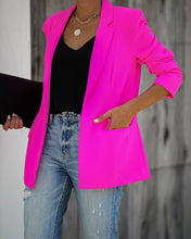 Load image into Gallery viewer, Ceo Pocketed Blazer - Neon Pink
