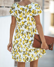 Load image into Gallery viewer, Lemonade Button Down Babydoll Dress
