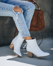 Load image into Gallery viewer, Ambrose Faux Leather Heeled Bootie
