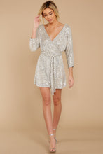 Load image into Gallery viewer, Show Stopper Champagne Sequin Dress
