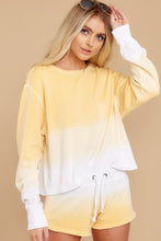 Load image into Gallery viewer, Let’s Unwind Sunflower Yellow Ombre Sweatshirt
