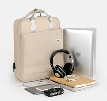 Load image into Gallery viewer, Women Multifunction Waterproof Casual Patchwork Backpack
