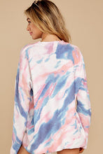 Load image into Gallery viewer, Totally Chill Blue Multi Tie Dye Sweatshirt
