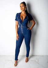 Load image into Gallery viewer, Make You Talk Short Sleeve Jumpsuit
