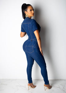Make You Talk Short Sleeve Jumpsuit