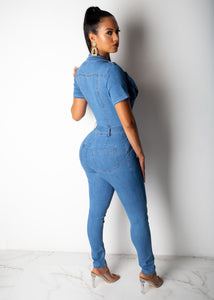 Make You Talk Short Sleeve Jumpsuit