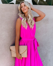 Load image into Gallery viewer, Diana Sleeveless Maxi Dress - Fuchsia
