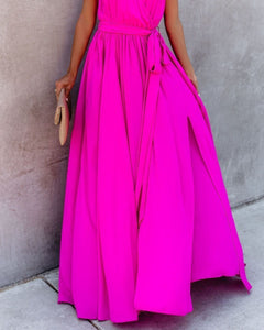 Diana Sleeveless Maxi Dress - Fuchsia