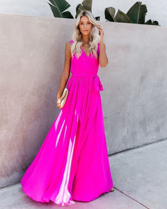 Diana Sleeveless Maxi Dress - Fuchsia