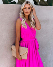 Load image into Gallery viewer, Diana Sleeveless Maxi Dress - Fuchsia
