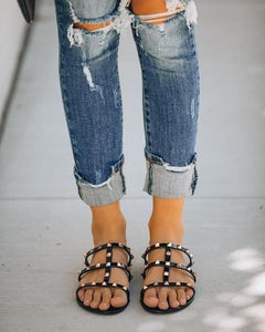 Broderick Studded Sandal - Black