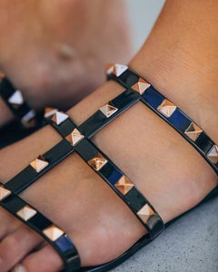 Broderick Studded Sandal - Black