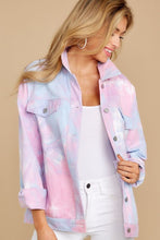 Load image into Gallery viewer, Got It Covered Pink Multi Tie Dye Jacket - Pink
