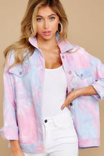 Load image into Gallery viewer, Got It Covered Pink Multi Tie Dye Jacket - Pink
