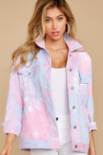 Load image into Gallery viewer, Got It Covered Pink Multi Tie Dye Jacket - Pink
