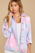 Load image into Gallery viewer, Got It Covered Pink Multi Tie Dye Jacket - Pink
