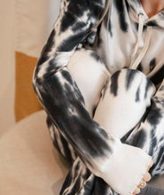 Load image into Gallery viewer, Cozy Hooded Tie Dye Long Sleeve Lounge Set
