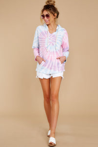 Hope For You Unicorn Bomb Spiral Tie Dye Hoodie